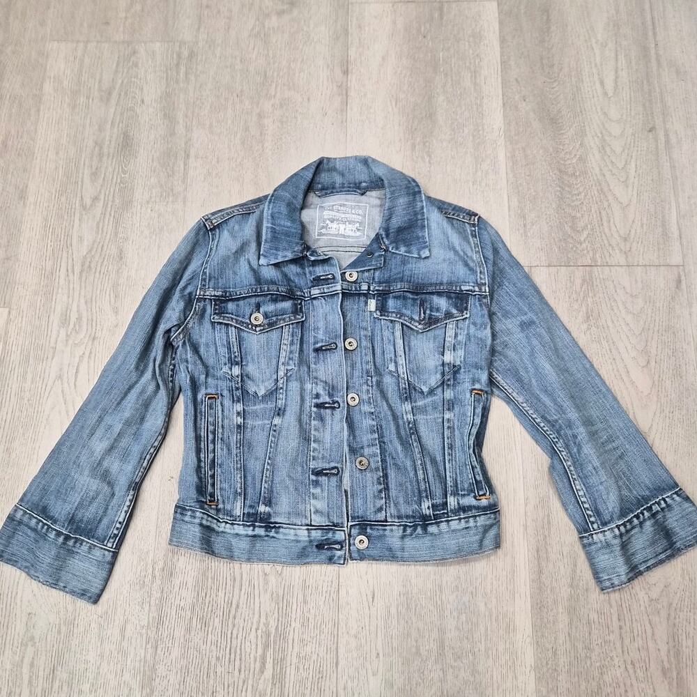 Levi's Blue Denim Jacket ( Green Tab ) Size Small